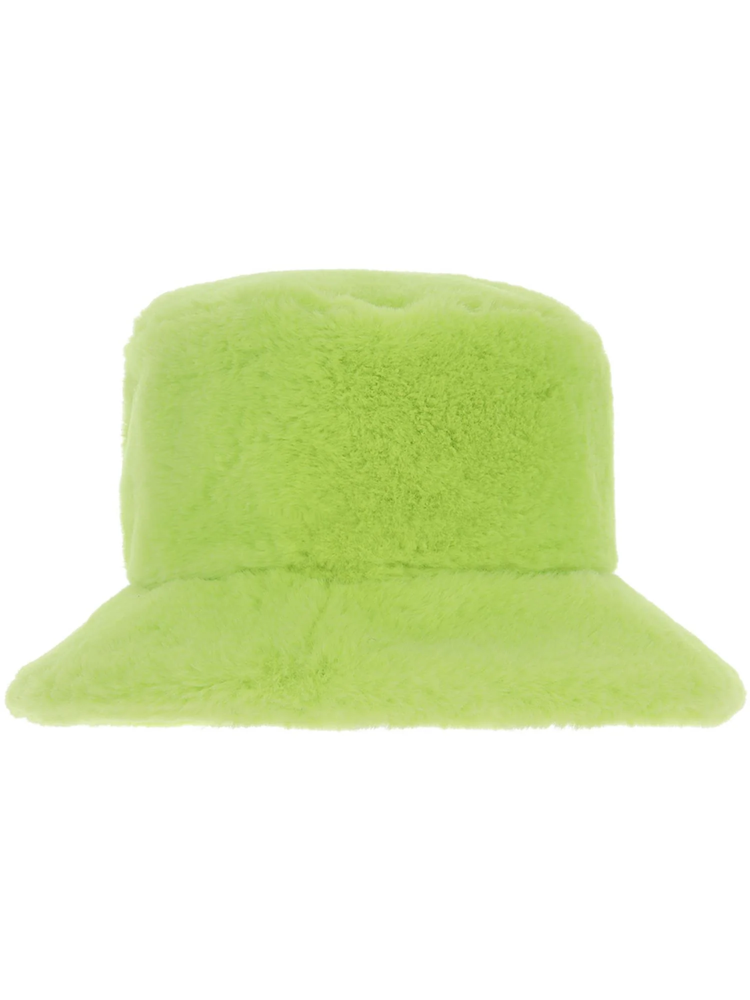 90s Green Fur Bucket Hat - Image 3