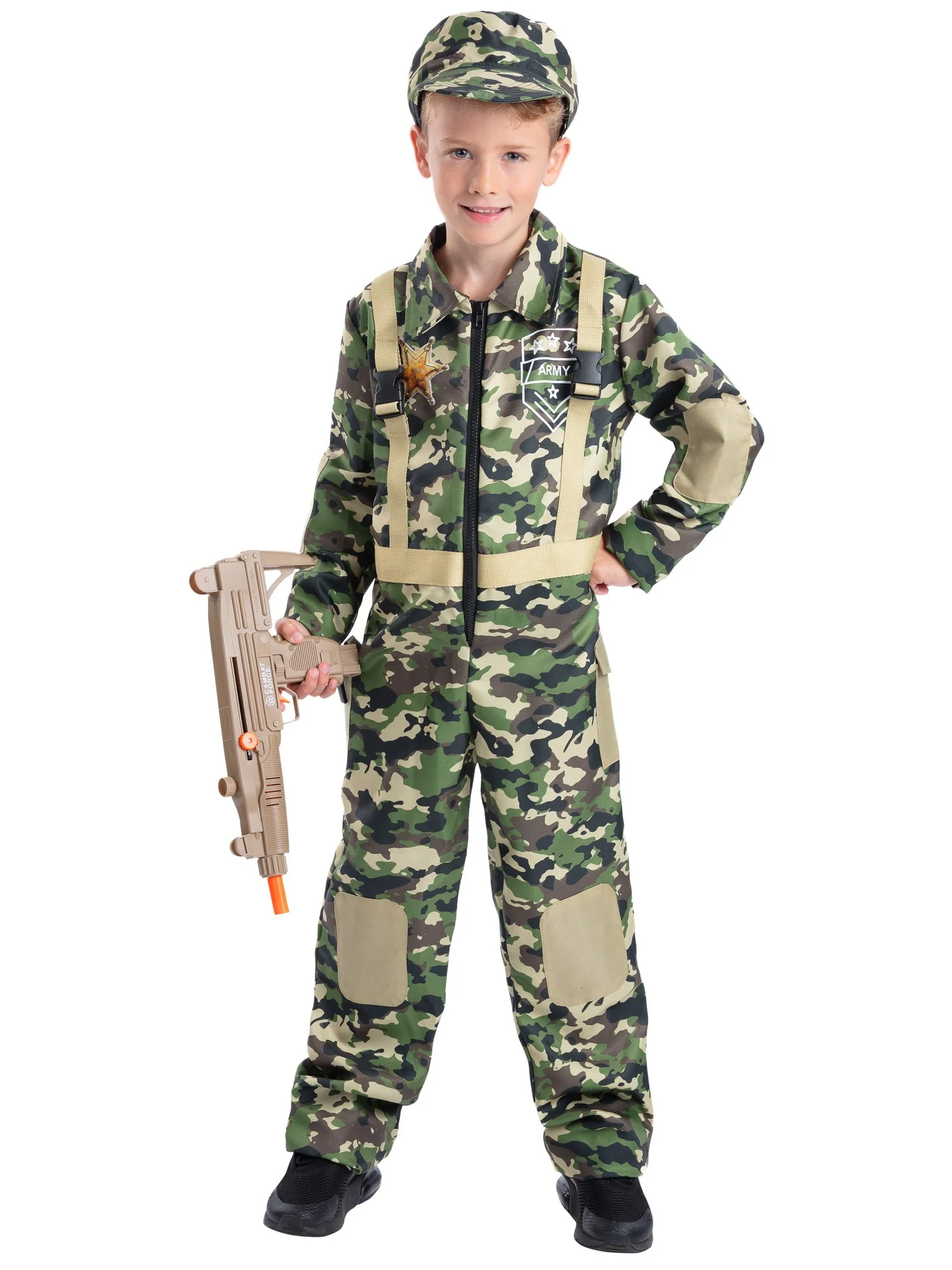 Army Costume with All in One & Hat - Image 4