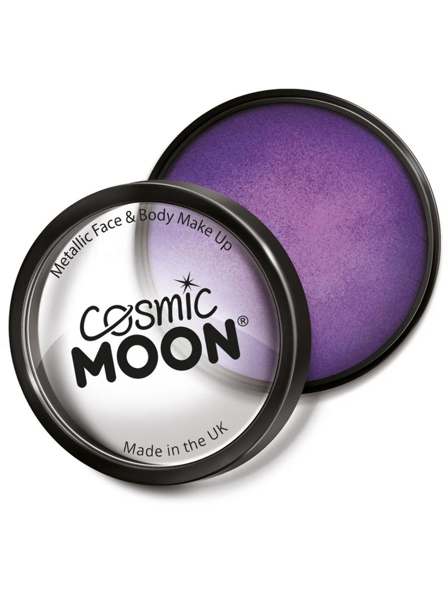 Cosmic Moon Metallic Pro Face Paint Cake Pots - Image 6