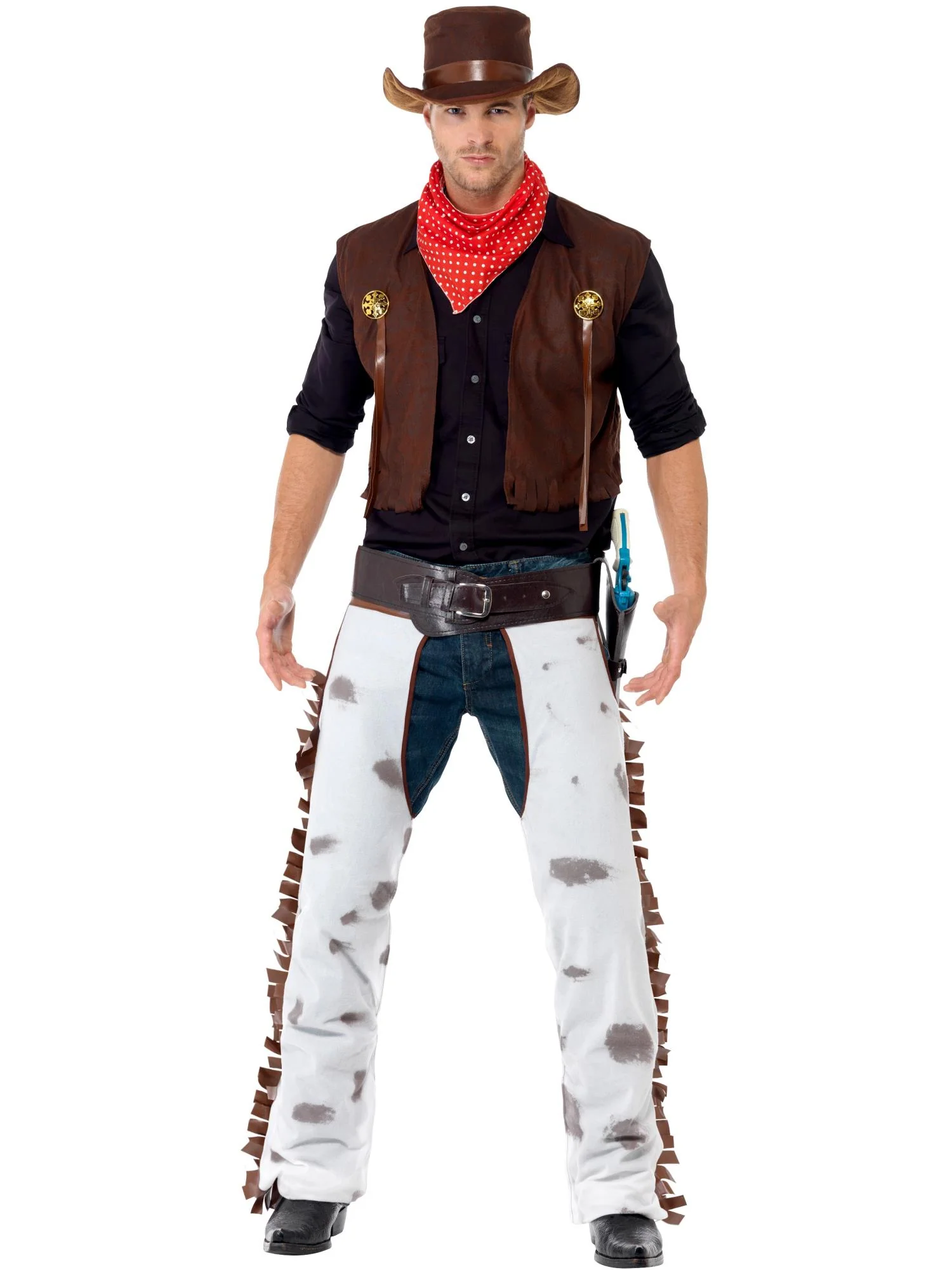 Cowboy Costume, Brown - Image 4