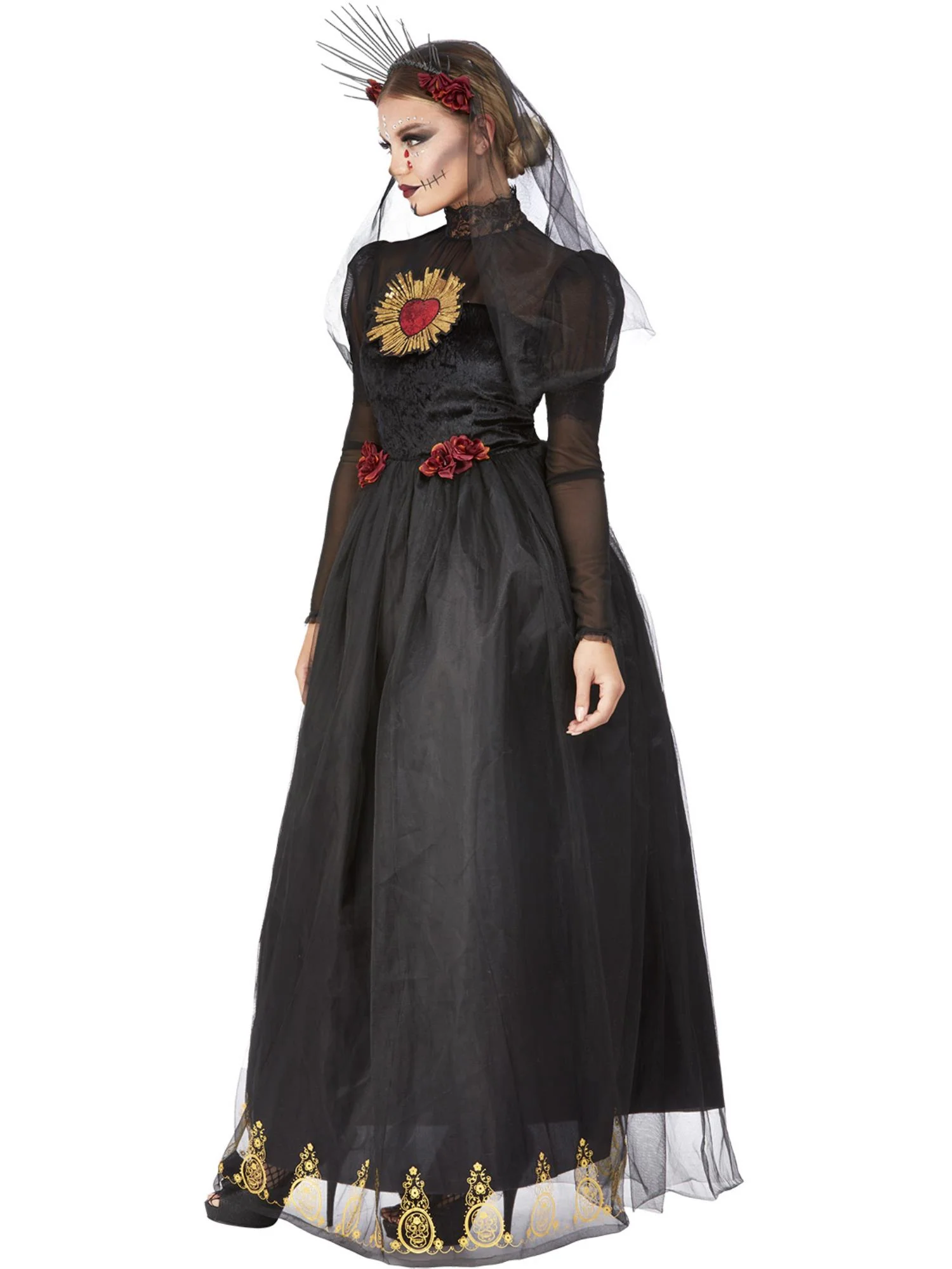 DOTD Sacred Heart Bride Costume, Black - Image 4