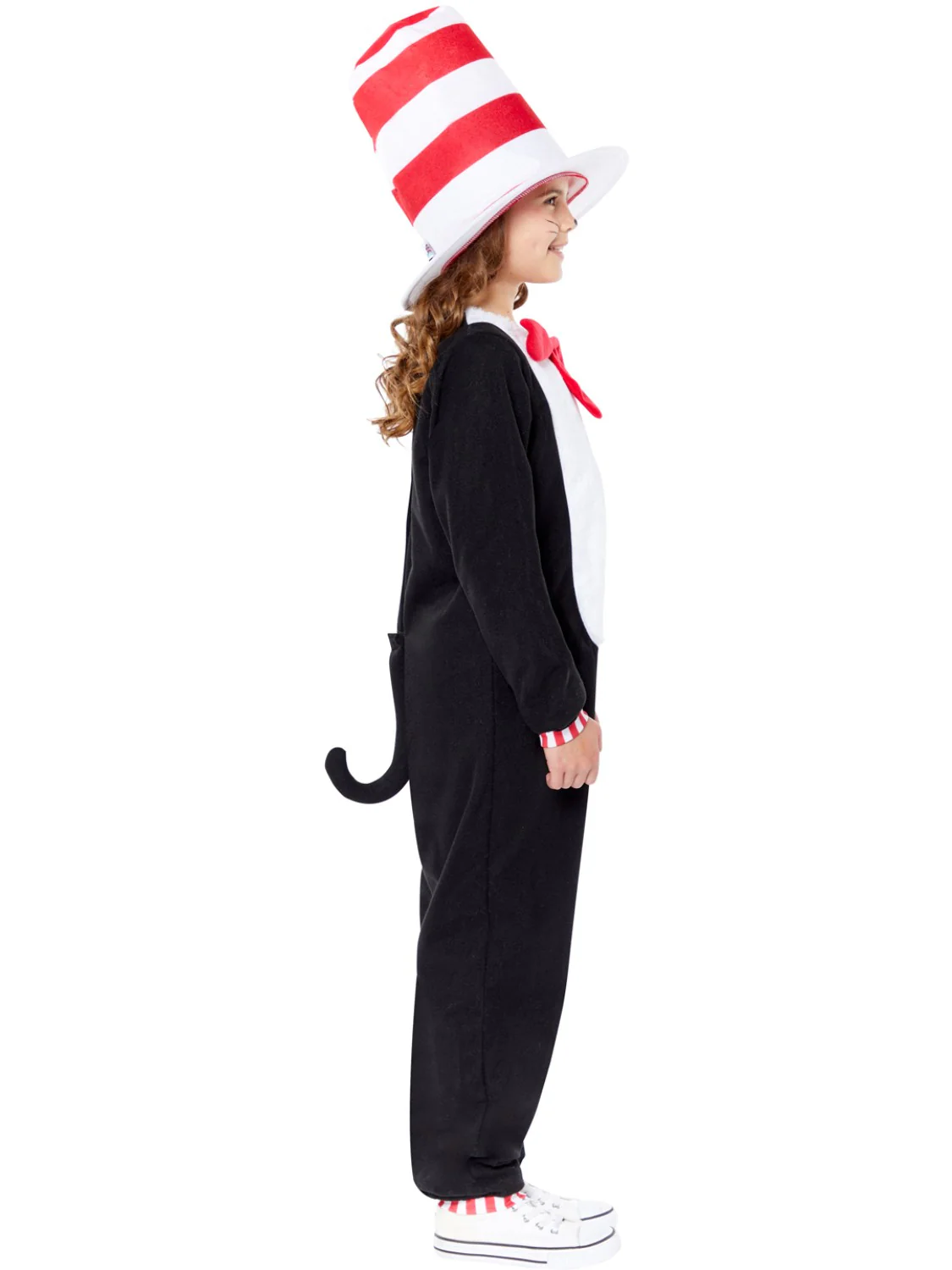Dr Seuss The Cat in the Hat Jumpsuit Costume, Kids - Image 3