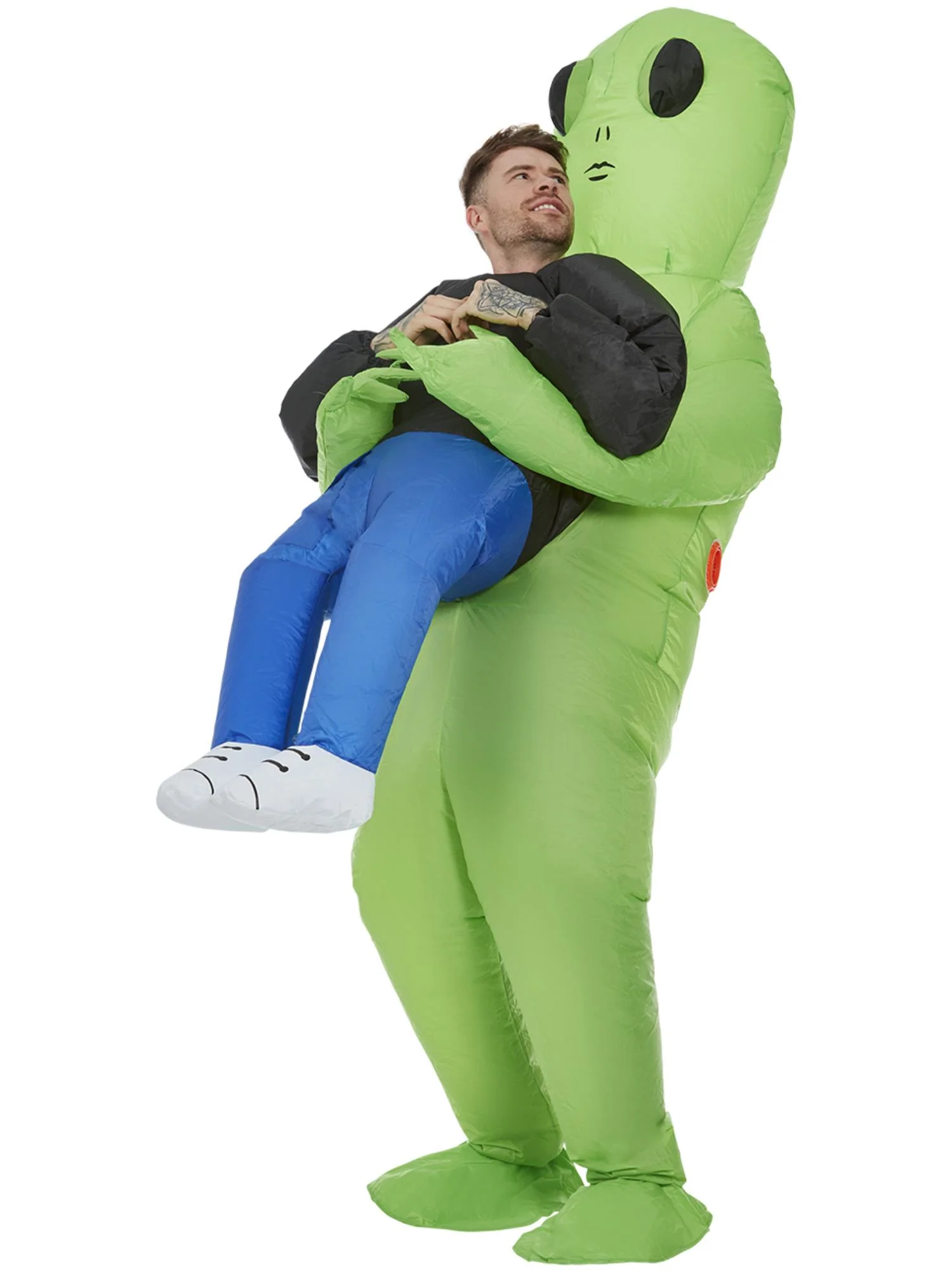 Inflatable Alien Abduction Costume, Green - Image 4