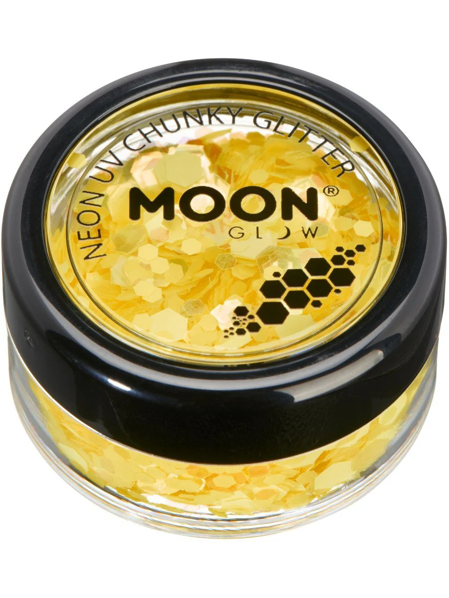 Moon Glow Neon UV Chunky Glitter - Image 3