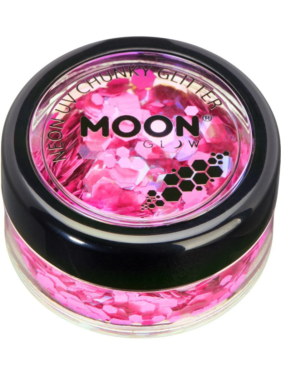 Moon Glow Neon UV Chunky Glitter - Image 5