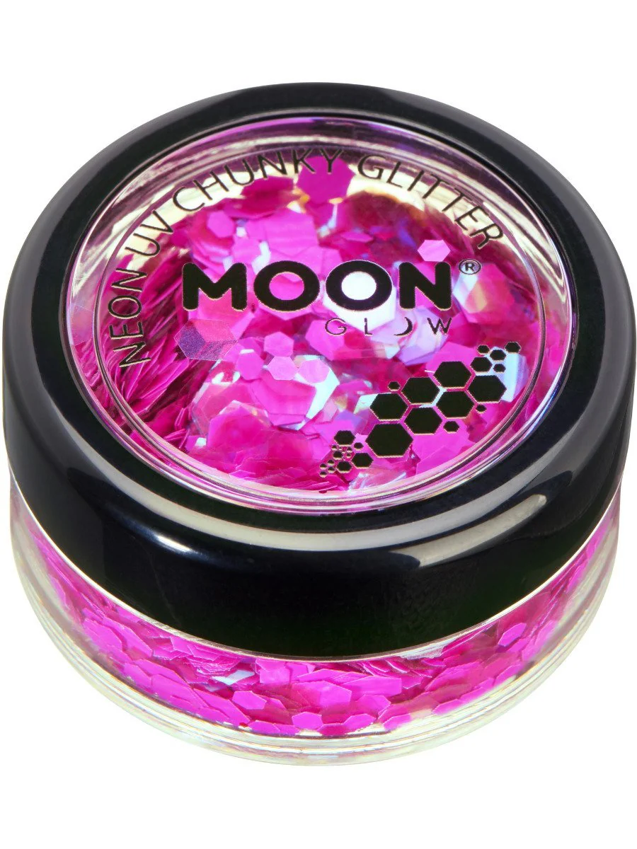 Moon Glow Neon UV Chunky Glitter - Image 6