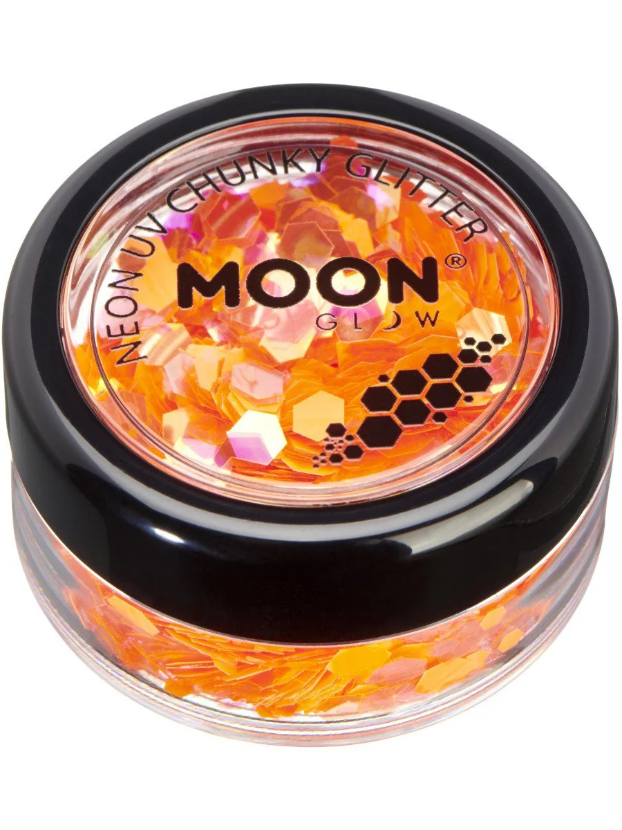 Moon Glow Neon UV Chunky Glitter - Image 7