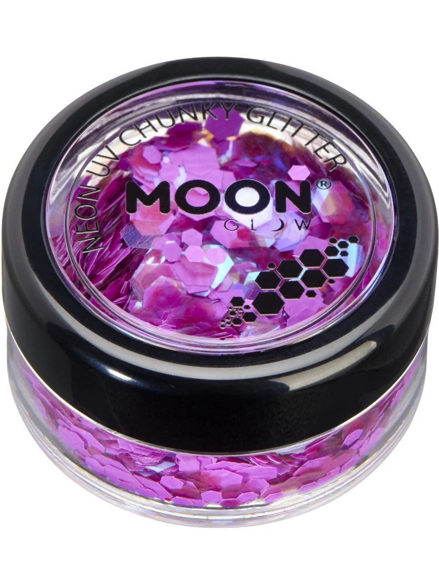 Moon Glow Neon UV Chunky Glitter - Image 8