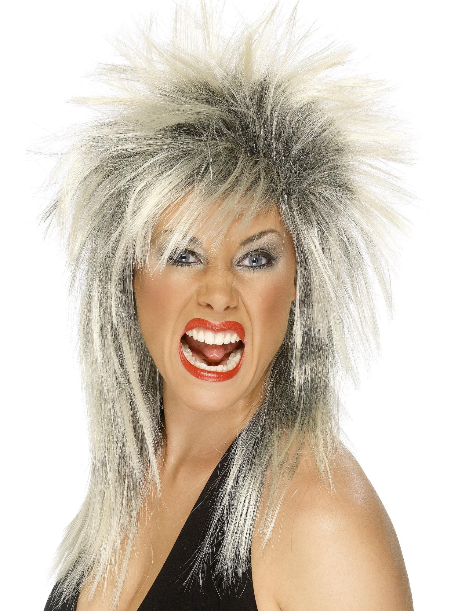 Rock Diva Long Mullet Wig - Image 3