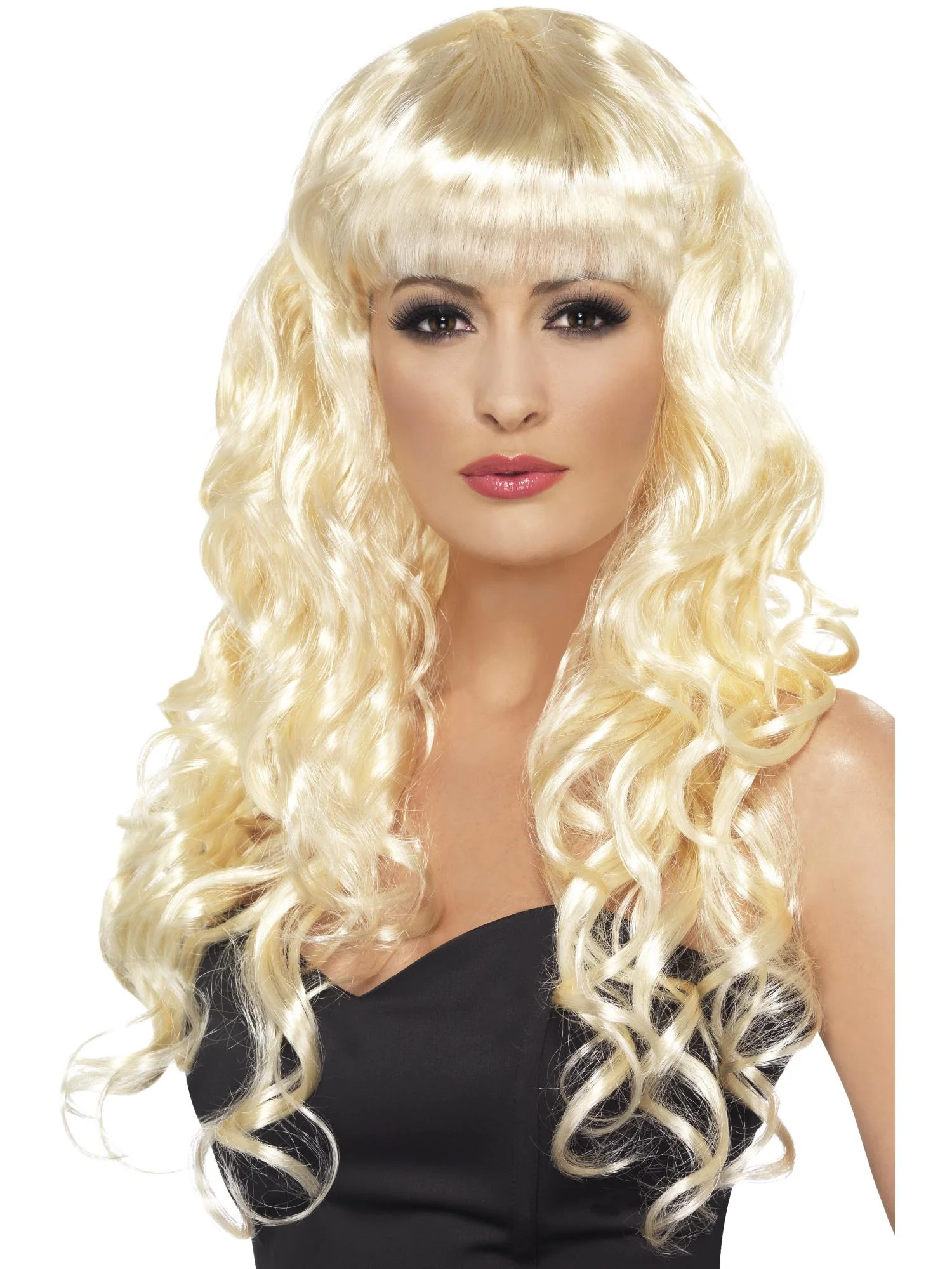 Siren Long Curly Wig with Fringe - Image 3