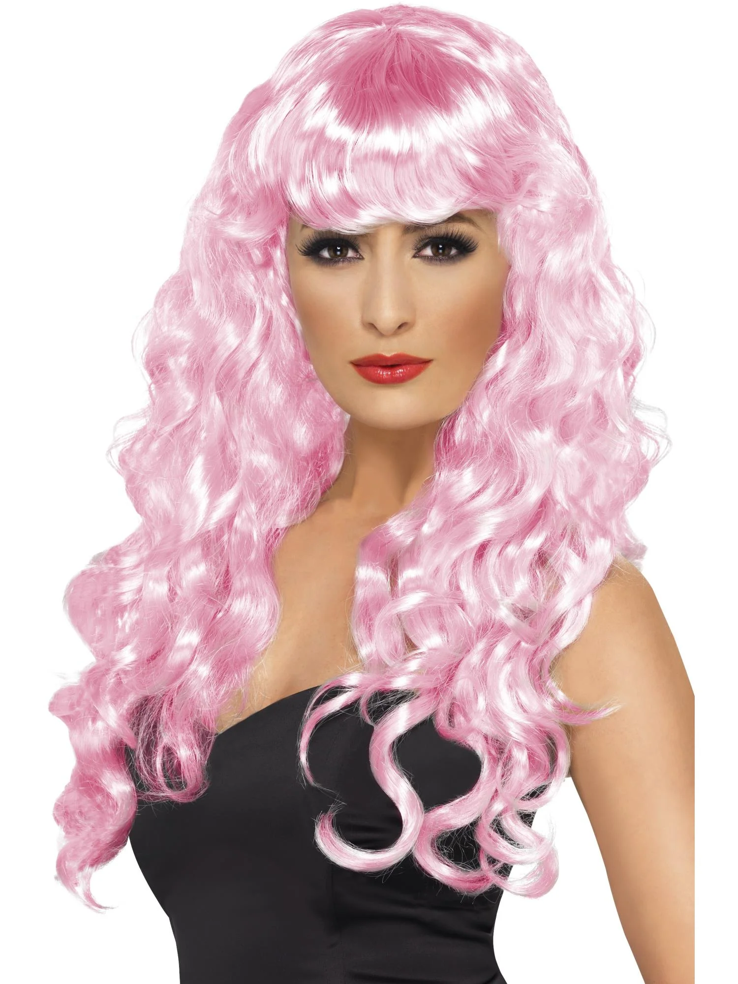 Siren Long Curly Wig with Fringe - Image 8