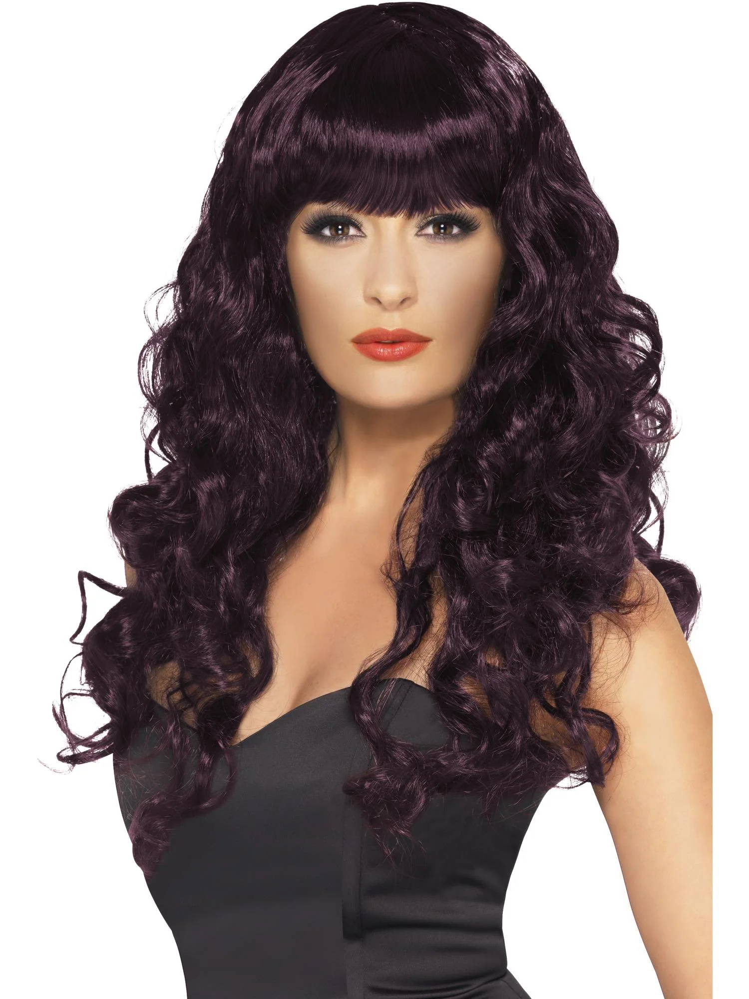 Siren Long Curly Wig with Fringe - Image 9