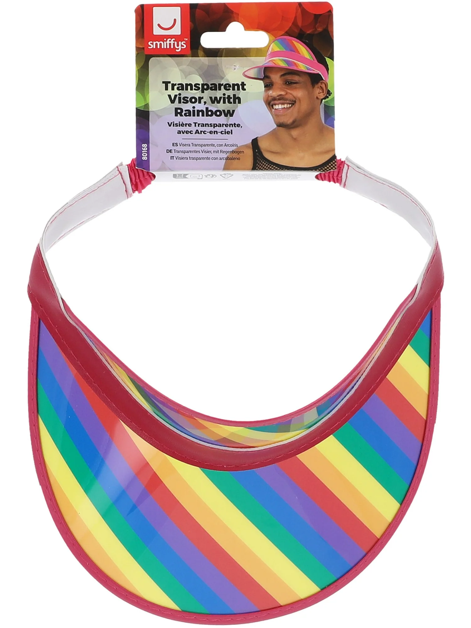 Transparent Visor, with Rainbow - Image 3