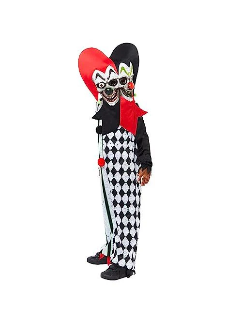 Two Faced Jester Clown Costume - Image 3
