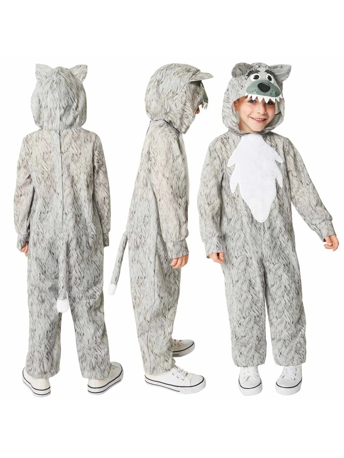Wolf Onesie, Jumpsuit & Hood - Image 6